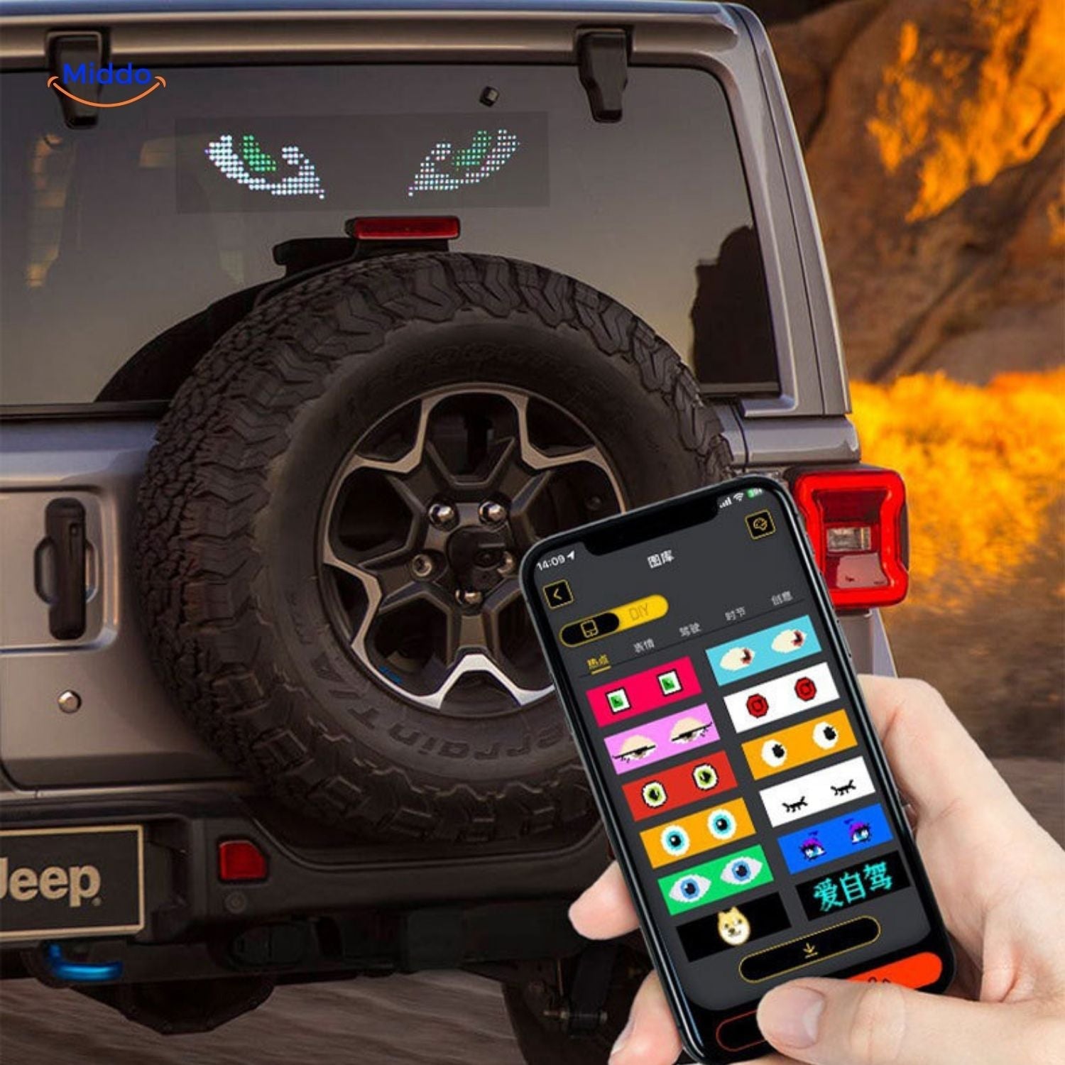 Flexibel, Waterdicht Auto Advertentie Scherm