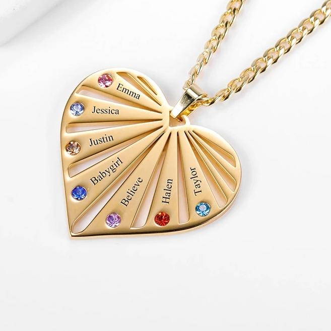 Stella Oro™ - Hart Necklace Engraved: Een Persoonlijk Sieraad voor Liefde en Herinnering