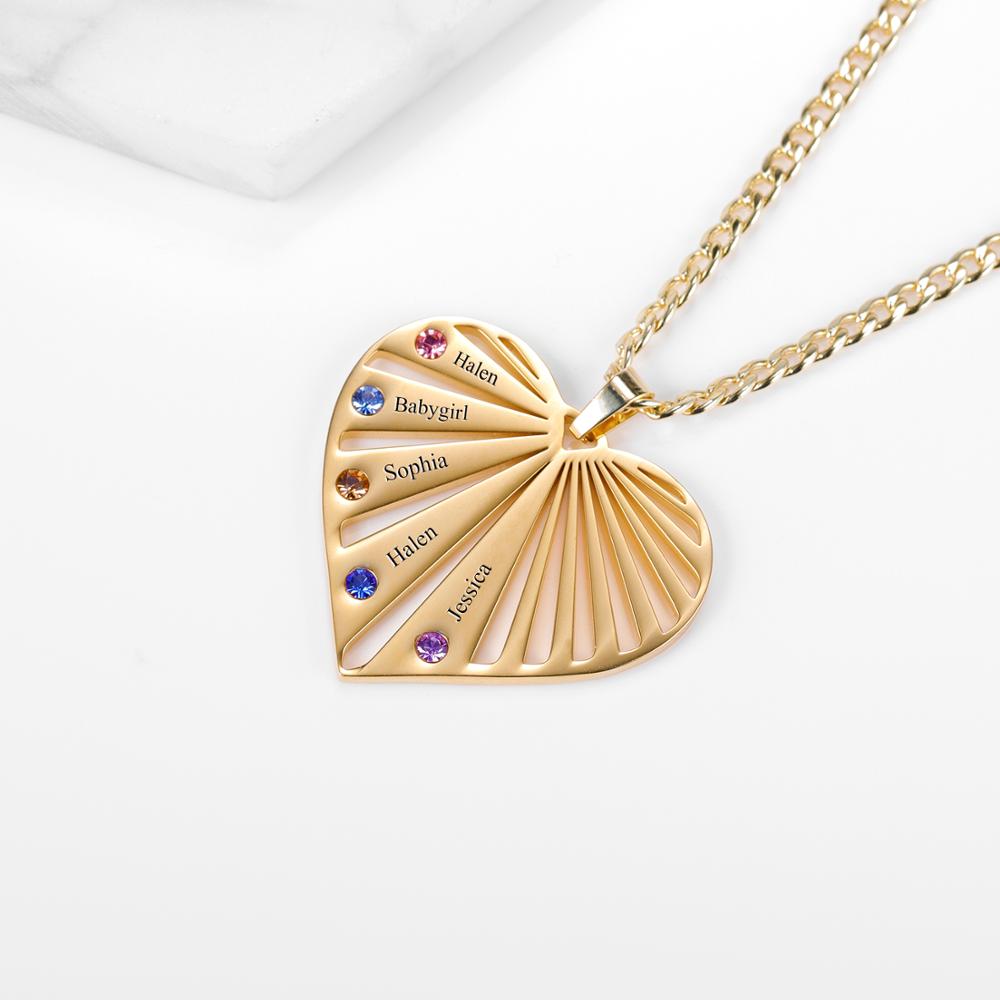 Stella Oro™ - Hart Necklace Engraved: Een Persoonlijk Sieraad voor Liefde en Herinnering