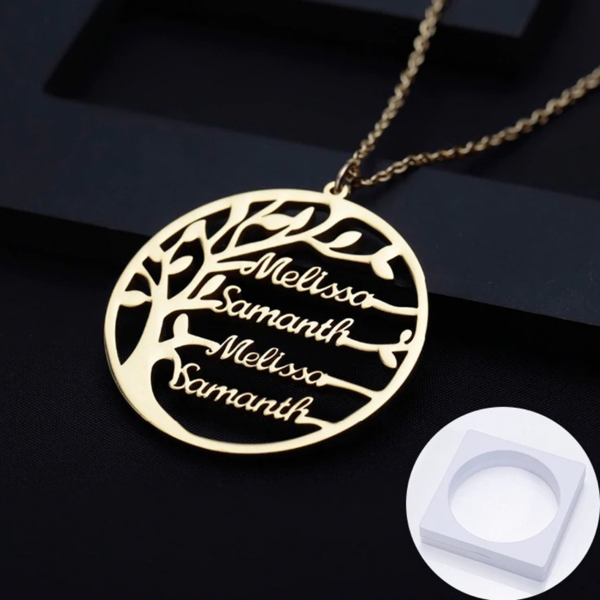 Stella Oro™ - Stamboom Necklace Engraved: Draag Je Familie Dichterbij