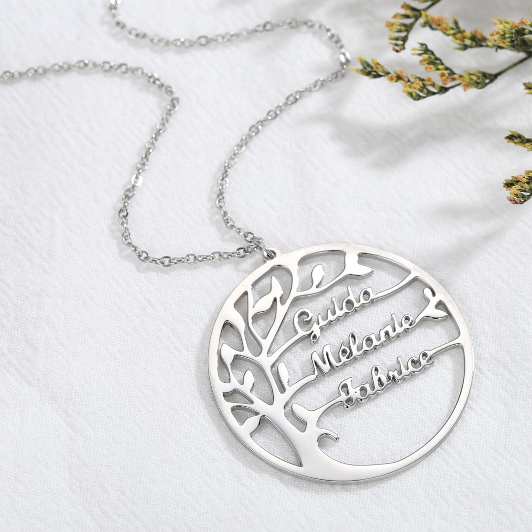 Stella Oro™ - Stamboom Necklace Engraved: Draag Je Familie Dichterbij